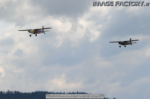 2011-07-02 Zeltweg Airpower 204 Pilatus PC-6 Turbo Porters